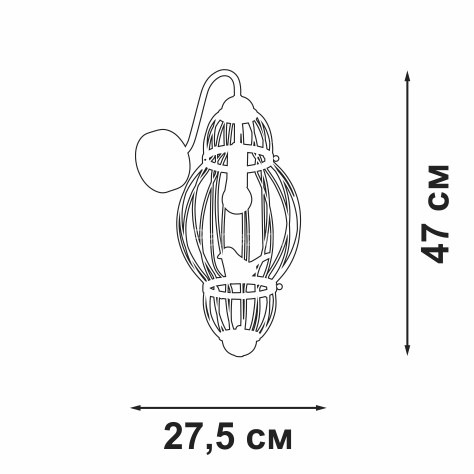 Бра Vitaluce V3061-8/1A