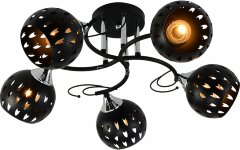 Потолочная люстра Reluce 01314-0.3-05 BK+CR