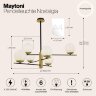 Потолочная люстра Maytoni MOD048PL-06G