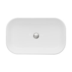 Раковина накладная Aquaton Лола 60 литьевой мрамор, белая (1A73313Klk010)