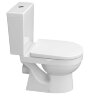 Унитаз-компакт КЕРАМИН Бергамо Нова Дуал с сиденьем Slim микролифт, белый
