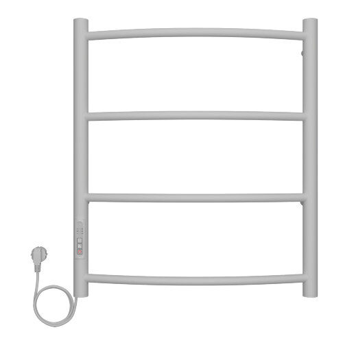 Полотенцесушитель электрический AZARIO VERONA 500/600 4 секции, диммер слева, белый (AZ04756W)