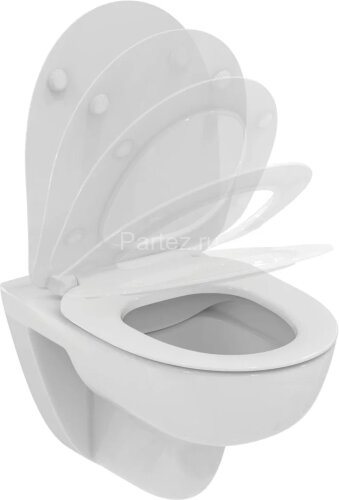 Сидение с крышкой для унитаза Ideal Standard i.life A с функцией плавного закрытия, дюропласт, с фун