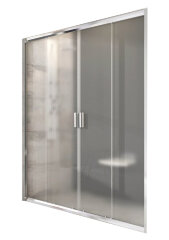 Душевая дверь Ravak Blix раздвижная 151х, толщина полотна 6мм универсальная, цвет профиля сатин