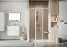 Душевая дверь Ravak раздвижная 111х198, толщина полотна 3мм универсальная, цвет профиля сатин
