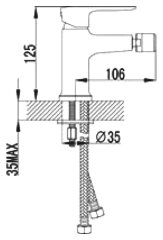 Смеситель для биде Lemark Basis LM3608C