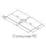 Столешница под раковину Aquaton Либерти 90 белый глянец (1A279703LY010)