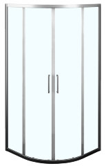 Душевое ограждение Azario OSTIN 100х100х195 хром, 6мм прозрачное стекло