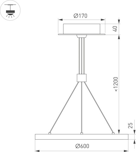 Подвесной светильник Arlight 046234