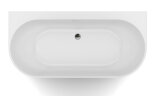 Ванна акриловая Azario BRADFORD 1700х800х580 пристенная, в комплекте с сифоном и металлической рамой