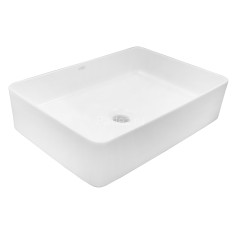 Раковина-чаша Creo Ceramique 500х350х120 накладная, прямоугольная, керамика, белый матовый (PU3500MR
