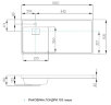 Раковина -столешница AQUATON Лондри 105х50х15 Белый (1A72833KLH01L)