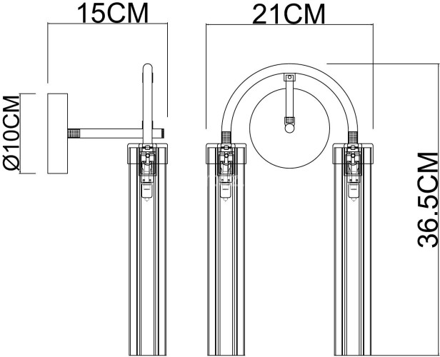 Бра Arte Lamp A4088AP-2AB