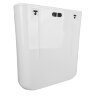 Бачок пластиковый AZARIO 350x115x365 с соединительной трубой, белый (AZ-217)