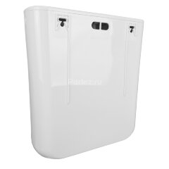 Бачок пластиковый AZARIO 350x115x365 с соединительной трубой, белый (AZ-217)