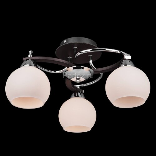 Потолочная люстра Eurosvet 9654/3 хром / венге