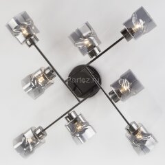 Потолочная люстра Eurosvet 30165/8 черный жемчуг