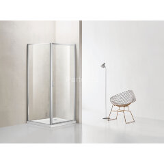 Душевое ограждение Azario RICHMOND 1000х1000х1950 БЕЗ ПОДДОНА прозрачное стекло 6 мм, профиль хром (AZ-NAG1221 1000)