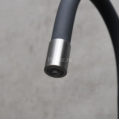 Смеситель Lemark Expert LM5083GMN-Black для кухни c гибким изливом, с подключением к фильтру с питье