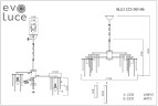Подвесная люстра Evoluce SLE1122-303-06