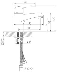 Смеситель Lemark Pramen LM3306C для раковины