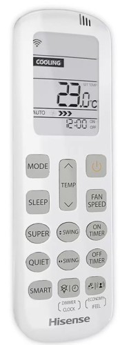 Инверторная сплит-система Hisense ZOOM DC Inverter 2023 AS-07UW4RYRKB00 (комплект)