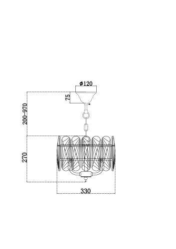 Подвесная люстра Maytoni MOD122PL-03BS