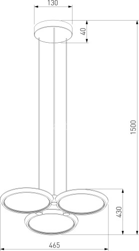 Подвесной светильник Eurosvet 90034/3 золото