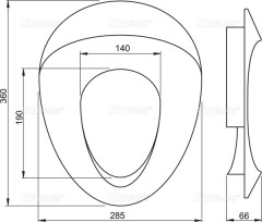 Alcadrain A68 Детское сиденье для унитаза
