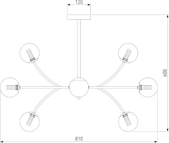 Потолочная люстра Eurosvet 30179 матовое золото