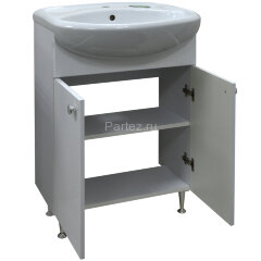 Комплект тумба Моника New 55 напольная 550х830х300 с раковиной Арго 55 (CS00076239)