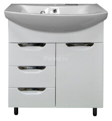 Комплект тумба Loranto Стиль- 70/3 700х860х450 с раковиной Балтика 70 (CS00068934)