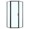 Душевое ограждение Azario RICHMOND 1000х1000х2000, БЕЗ ПОДДОНА, прозрачное стекло 6 мм, цвет профиля черный (AZ-NAG3231 1000 Black)