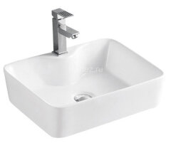 Раковина накладная Azario 480х370х130 прямоугольная, белый (AZ-2010)
