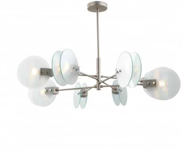 Потолочная люстра iLamp 15598-8 SN+CL