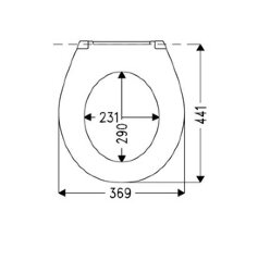 Крышка-сиденье для унитаза Har Кинара крепление с эксцентриком, белое (532857)