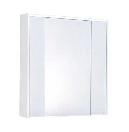 RONDA Шкаф зеркальный 800мм, бетон/белый матовый