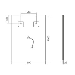 Зеркало AZARIO Рига-VOICE 600х800 голосовое управление, подогрев, сенсорнй выключатель (LED-00002614
