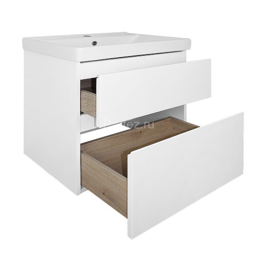 Комплект тумба Azario Мила 60 600х670х475 подвесная, с раковиной Tempo 60 (CS00091362)