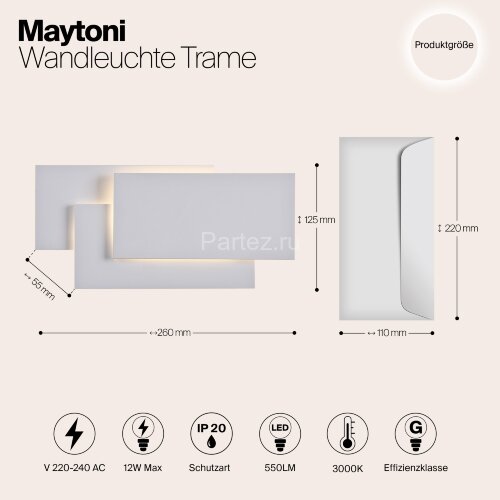 Бра Maytoni C804WL-L12W