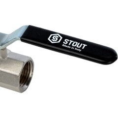 Кран шаровой полнопроходной ВР/ВР рычаг 3/4" Stout