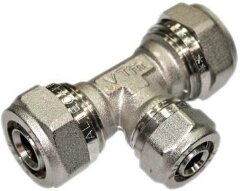 Тройник обжимной 32х26х32 VALTEC