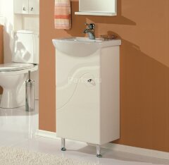 Тумба под раковину AQUATON КОЛИБРИ-45 напольная, левая, белая (1A065201KO01L)