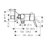 Hansgrohe 31762000 Focus S Смеситель для душа, однорычажный, ВМ, 1/2