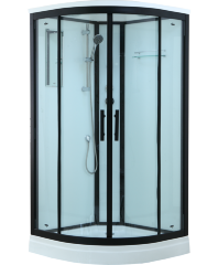 Timo Standart T-6601 Black душевая кабина (100*100*220), шт