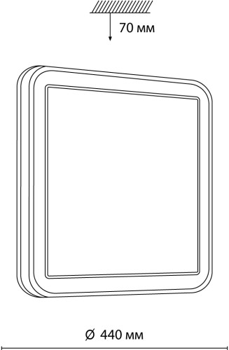 Настенно-потолочный светильник Sonex 7621/DL