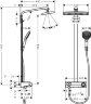 27287400 Raindance Select E 360 1jet ST Showerpipe EcoSmart (хром/белый)