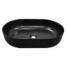 Раковина-чаша Creo Ceramique 580х380х140 накладная, овальная, керамика, черный матовый (PU4300MBK)