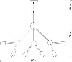 Подвесная люстра Arte Lamp A3064SP-12WH