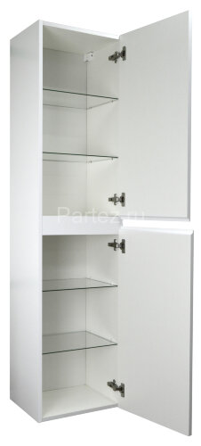 Пенал подвесной Azario Мила 400х340х1650 универсальный, белый матовый (CS00080413)